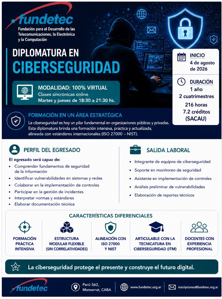 DIPLOMATURA EN CIBERSEGURIDAD